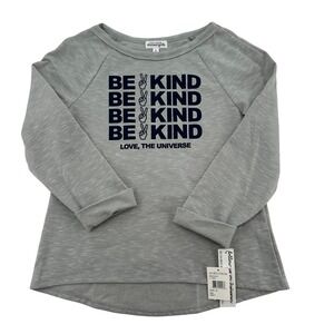 Ten Sixty Sherman Girls Graphic Sweatshirt XL Heather Grey Cathy Tradetech NEW